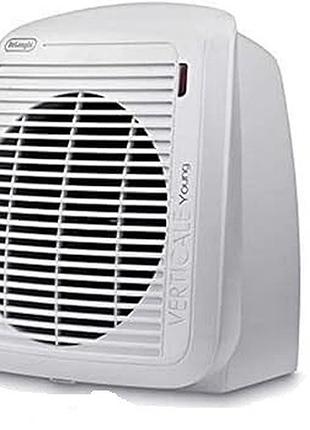 Тепловентилятор 2000 вт delonghi verticale young hvy1020 безшумний тепловентилятор із захистом від крапель