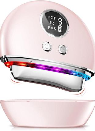 Электрический массажер для лица и шеи mrli electric massager dym-039 ems-микротоковый массажер для подтяжки лица с подогревом
