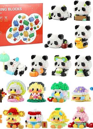 Конструктор для дітей dbppbtou building blocks panda and duck набір мініконструкторів для самостійного збирання тварин