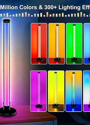 Led-лампи led magic color-desktop lights spl-fll002 розумна світлодіодна панель 2 шт., rgb-лампа