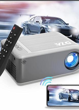 Портативный проектор dza led projector vf220 1080p full hd для домашнего кинотеатра