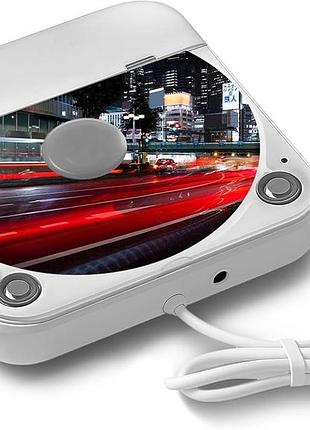Внешний автомобильный cd-плеер с usb и aux car cd player kc-606 kомпактный музыкальный плеер