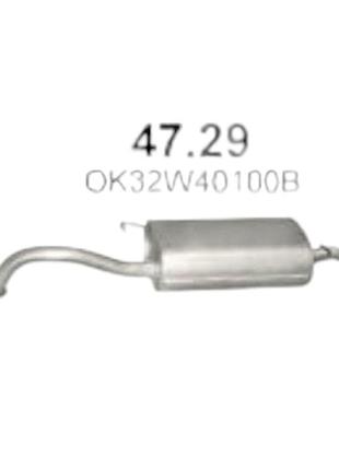 Глушитель kia rio 1.3-1.5 polmostrow