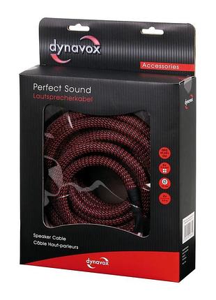 Акустичний кабель 2 м dynavox banana плетений акустичний кабель для найкращого передавання сигналу