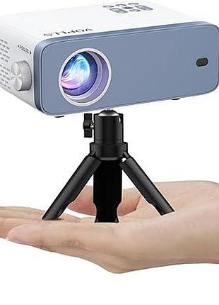 Портативный мини-проектор voplls mini projector v3 компактный домашний проектор с стерео колонками