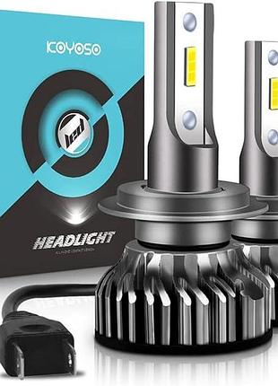 Автолампи koyoso h7 headlight світлодіодні лампи в фари автомобіля, автомобільні лампи 12 в