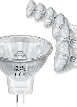 Набір із 6 галогенних ламп mr16 20 w 12 v eco halogen галогенна скляна димована лампа
