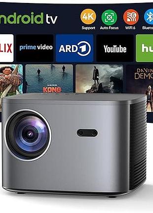 Проектор movie projector c26c портативный wifi проектор, bluetooth проектор full hd 1080p 4k с 50% зумом