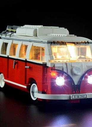 Подсветка для конструктора geament led lighting kit for vw t1 camper van 10220 - llk03 декоративная подсветка для lego vw t1