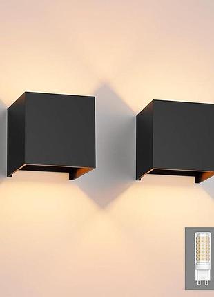 2 шт. настенный светодиодный светильник imoli led wall lihg g9 g9-2835-88led стильный металлический светильник для фасада