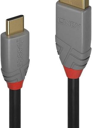 Кабель 1 м usb-а/usb-c lindy 36911 високошвидкісний кабель для передавання даних