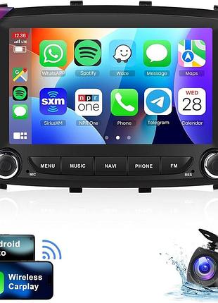 Автомагнітола для fiat 500x carplay android auto a3914 7" vechtel автомобільна магнітола з gps