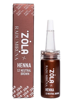 Хна для брів zola x radu miruna 12 neutral brown 5 г