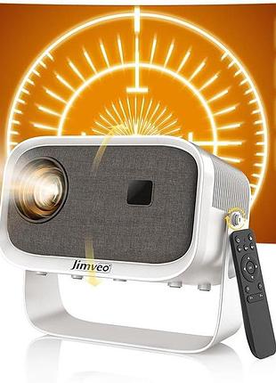Мини-проектор jimveo e18 mini vivo projector портативный проектор 1080p hd, bluetooth проектор