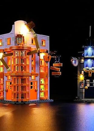 Комплект светодиодной подсветки для lego lighting kit gc471 76422 led свет для лего "магазин приколов уизли"