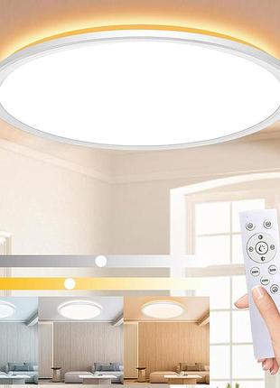 2 шт. комплект світильників led ceiling lamp skcl-300/t 24 вт стельовий світлодіодний світильник із регульованою яскравістю
