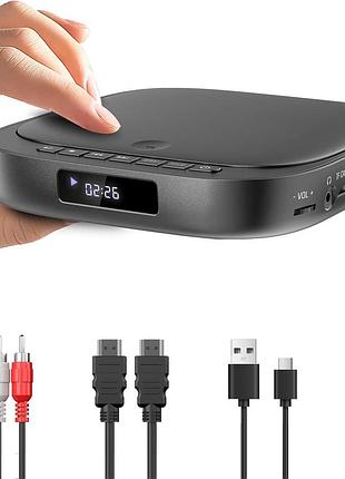 Мини-dvd-плеер desobry портативный dvd-плеер для smart tv с поддержкой множества форматов дисков