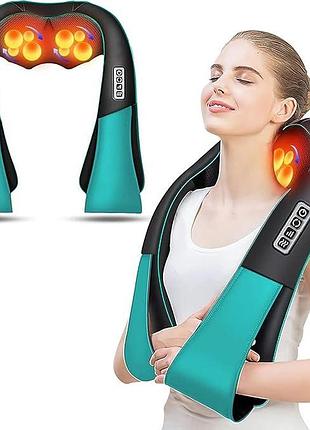 Массажер для шеи aerlang neck massager подушка для глубокого разминания шиацу с подогревом
