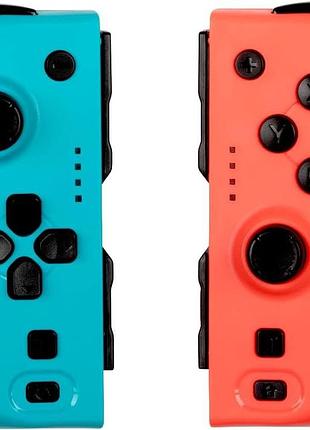Контролер konix joypads blue & red bluetooth пара джойстиков для игровой консоли nintendo switch et switch oled