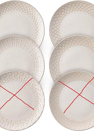 4шт. набір обідніх тарілок 27 см set of common ceramic plates керамічні обідні тарілки