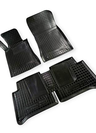 Килимки салону mercedes w211 (2002-2006) борт 2,5 см, з перемичкою avto-gumm