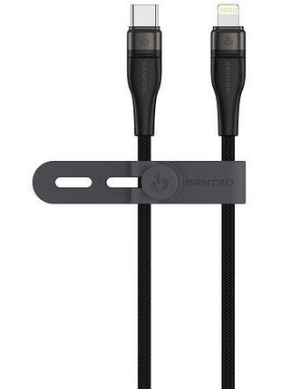 Usb кабель senteo sm-05 onyx data cable type-c до lightning 30w 1m чорний