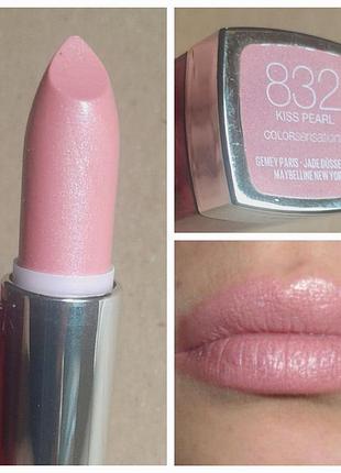 Помада для губ maybelline color sensational kiss pearl 832