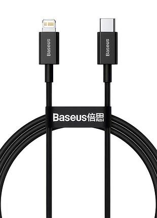 Usb кабель baseus superior series type-c to lightning pd 20w 1m black