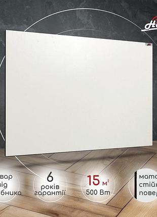 Керамический электрический панельный обогреватель heats 700вт до 14кв.м white/белый под монтаж