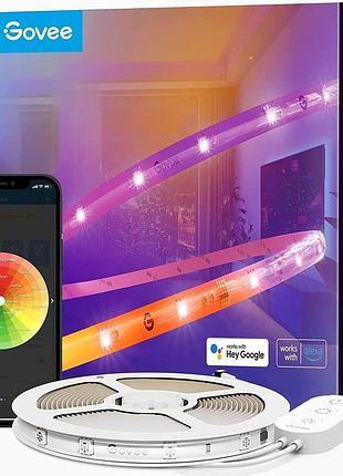 Govee h619a2d1uk rgbic светодиодная лента 5 м, управление через приложение smart wif, с синхронизацией музыки
