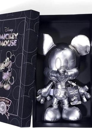 Коллекционная мягкая игрушка disney mickey mouse silver edition плюшевый микки маус в подарочной коробке