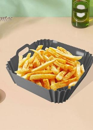 Силіконова форма для аерогриля антипригарні форми для air fryer silicone pot
