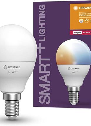 Умная led-лампа с регулировкой белого света 470lm e14 ledvance smart+ лампа с управлением приложением