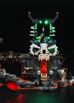 Комплект led-підсвітки для конструктора lego ninjago 71722 yeabricks llk406 підсвітка без конструктора