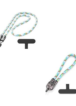 Комплект из двух кабелей 1.3м/0.3м usb type-c – type-c tunkia комплект с поддержкой быстрой зарядки до 240 вт