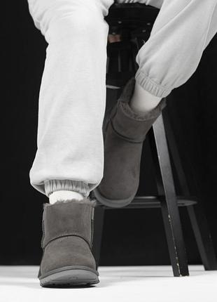 Жіночі ugg zip mini grey lacquer 1 zip 2
