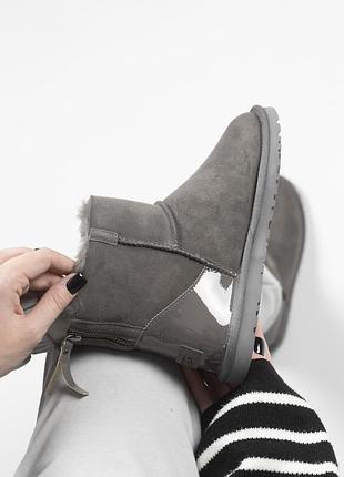 Жіночі ugg zip mini grey lacquer 1 zip 3
