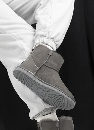 Жіночі ugg zip mini grey lacquer 1 zip 6