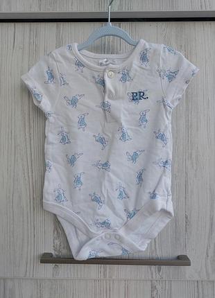 Боді короткий рукав peter rabbit tu для хлопчика 3-6м