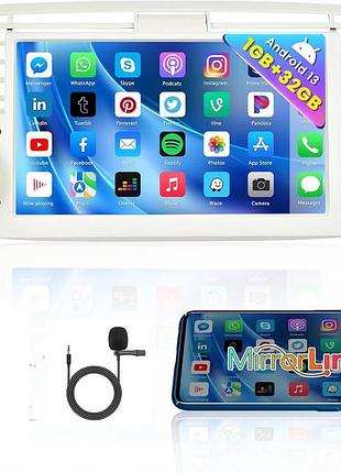 Автомагнітола з 7" екраном hikity android a3423we мультимедійна автомобільна магнітола для fiat 500