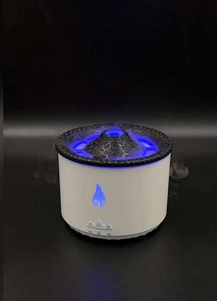 Ароматичний дифузор volcano fire flame, аромотерапія, зволожувач повітря, 2 кольори пульт jellyfish mist flame volcano home 3