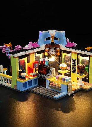 Комплект светодиодной подсветки для конструктора lego heartlake city café набор освещения к lego 42618