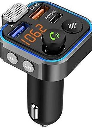 Bluetooth fm трансмиттер для автомобиля с двумя usb bt23 bluetooth fm transmitter for car автомобильный fm адаптер