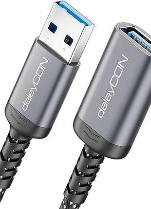 Подовжувальний usb-кабель 0.5 м deleycon короткий usb-кабель для передавання даних