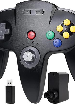 Беспроводной контроллер miadore n64 2.4g wireless controller игровой джойстик для консоли с приемником n64