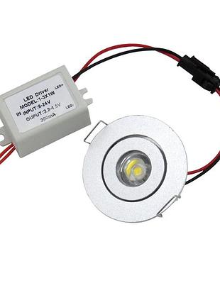 10 шт. комплект вбудованих світильників 5 см recessed light kit точкові стельові та меблеві світильники холодного білого світла
