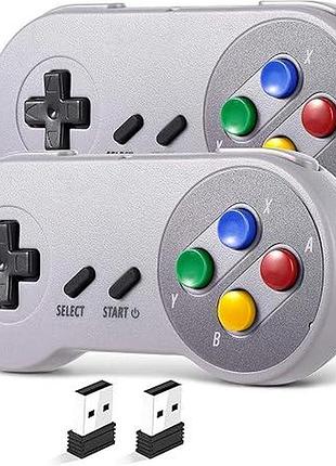 2 шт. бездротовий контролер 2.4g wireless gamepad usb контролер для ретроігор, геймпад