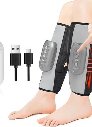 Беспроводные массажеры для ног sujfee portable electric calf massager электрический массажер на две ноги с подогревом