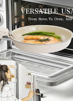 Набор из 11 предметов керамической посуды detachable handle кухонная посуда с антипригарным покрытием 2