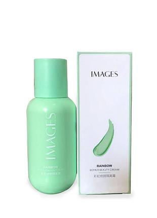 База под макияж images rainbow repair beauty cream, тон 02 зеленый 50 гр